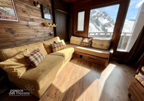 Grand studio cabine avec balcon, étage élevé, résidence Snow